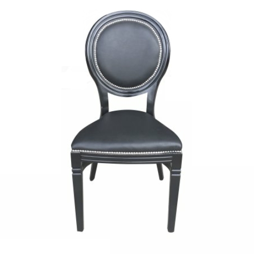 Black Isla banquet chair
