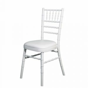 White Camalot banquet chair