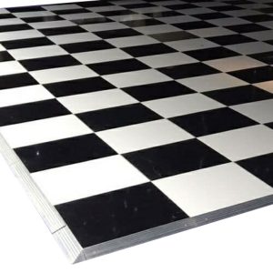 Black White portable dance floor