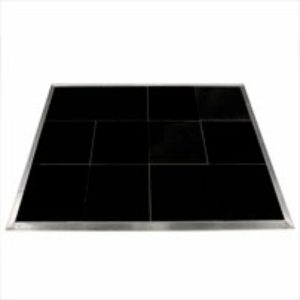 Black portable dance floor